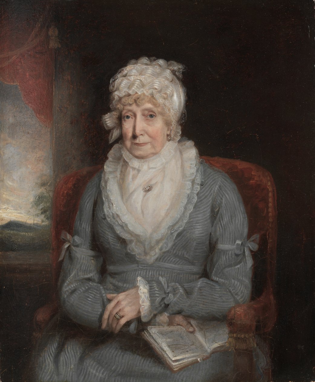 Porträt einer Frau (Mrs. Ann Hivlyn) von Unknown artist
