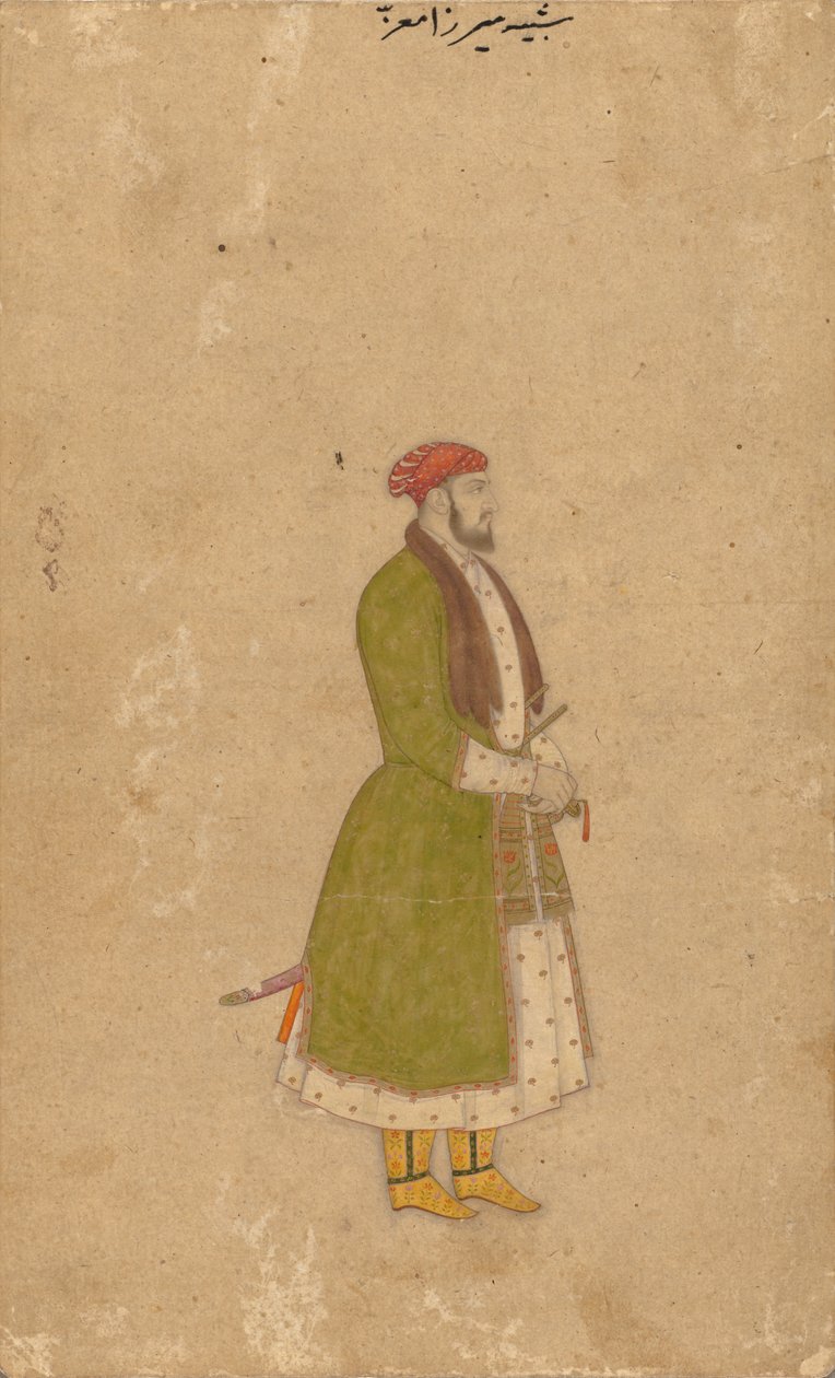 Porträt des Höflings Mirza Muizz von Unknown artist