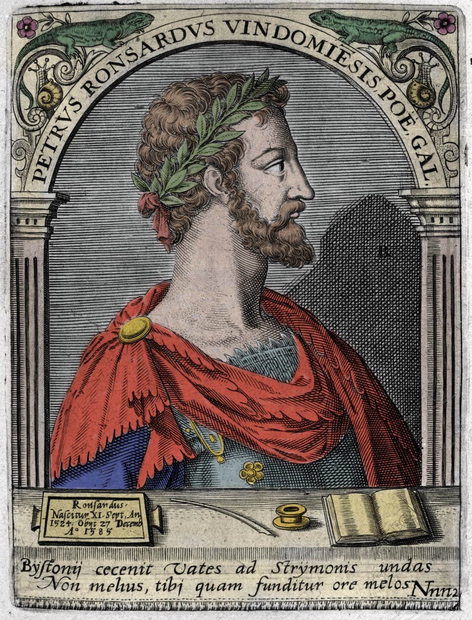 Porträt des französischen Dichters Pierre de Ronsard (1524-1585) von Unknown artist