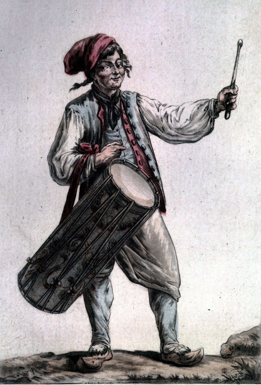 Porträt des französischen Tenors Antoine Trial (1736 - 1795) in der Rolle des Père la Joie in „Die Erntearbeiter“ von André Modeste Grétry (1741 - 1813), Paris 1787 von Unknown artist