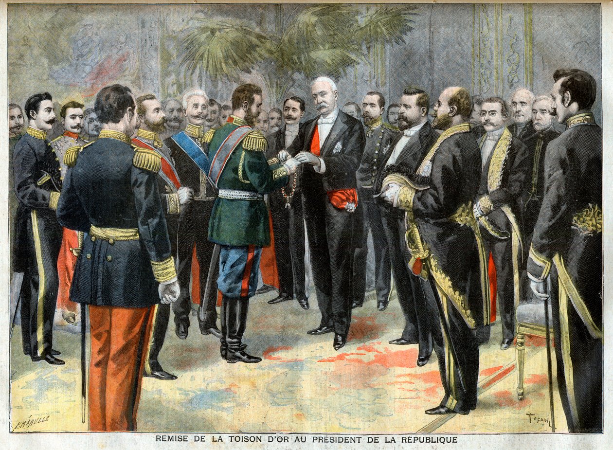 Präsentation des Goldenen Vlieses an den Präsidenten der Republik Felix Faure von Unknown artist