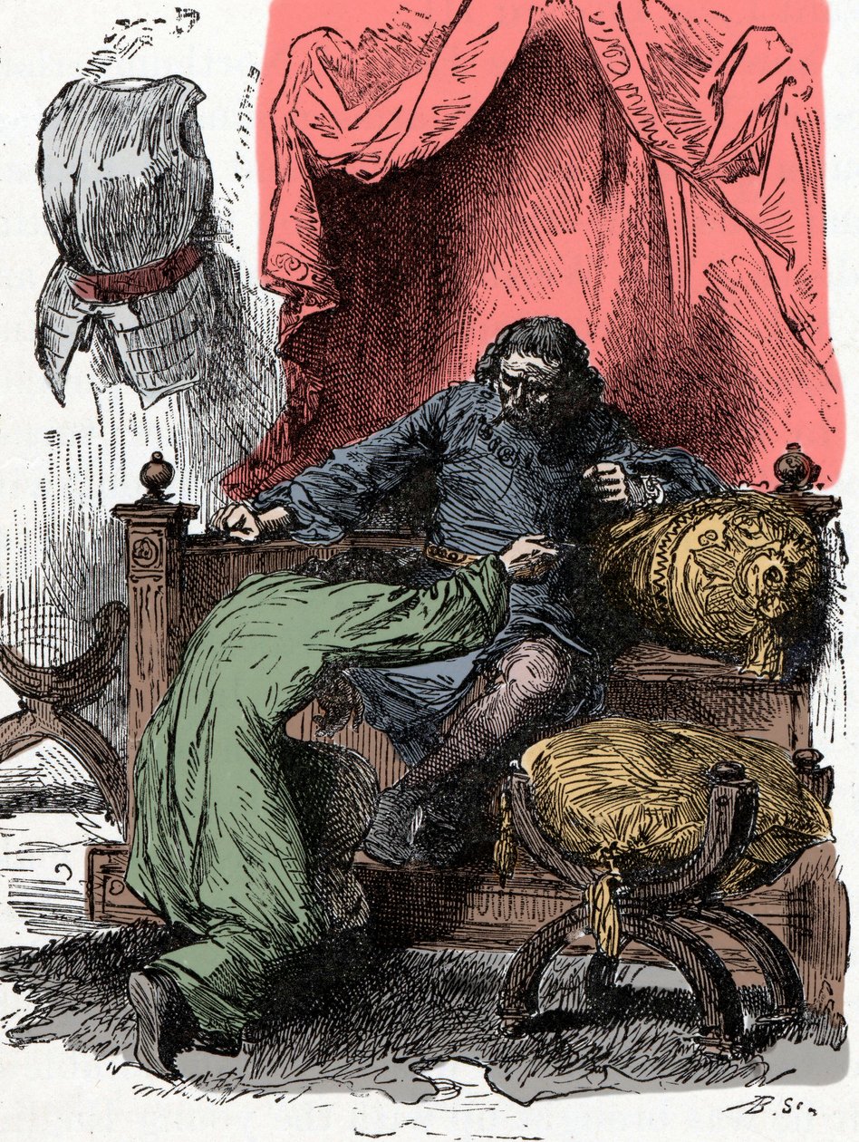 Prinz Heinrich bietet sein Leben an, als sein Vater an seiner Loyalität zweifelt von Unknown artist