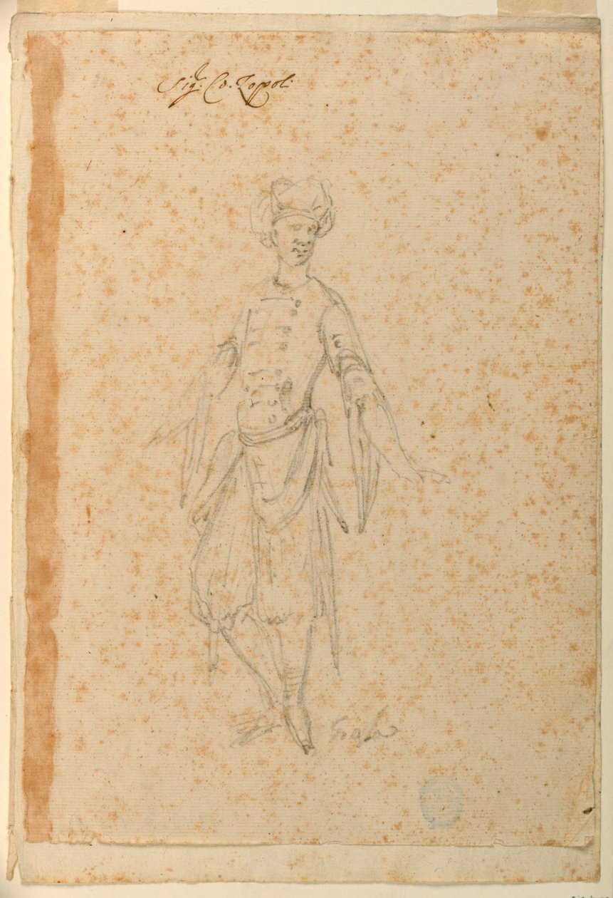 Entwurf für ein Ballettkostüm eines orientalischen Narren von Unknown artist