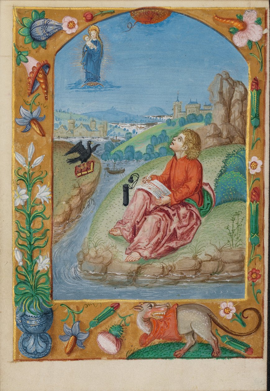 Heiliger Johannes auf Patmos von Unknown artist