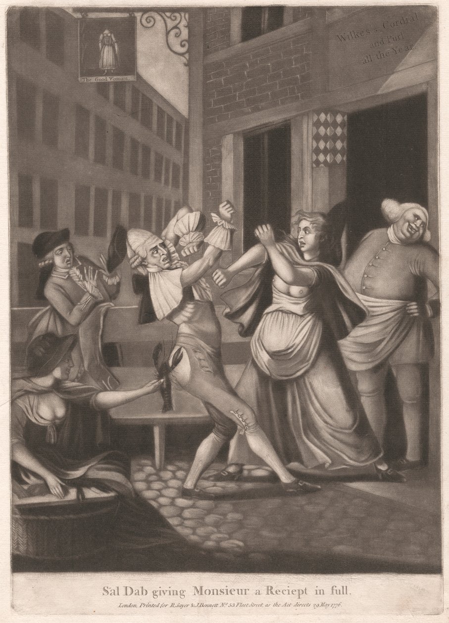 Sal Dab gibt Monsieur eine Quittung in voller Höhe von Unknown artist