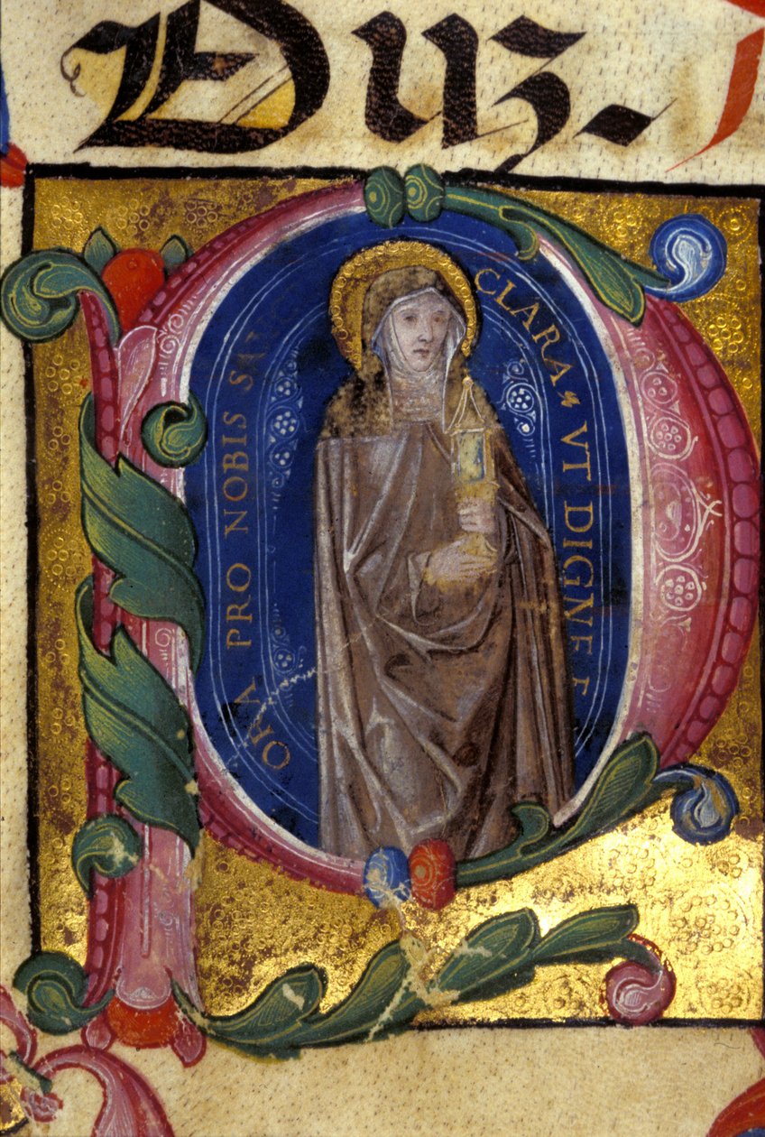 St. Klara. Gründerin des Klarissenordens von Unknown artist