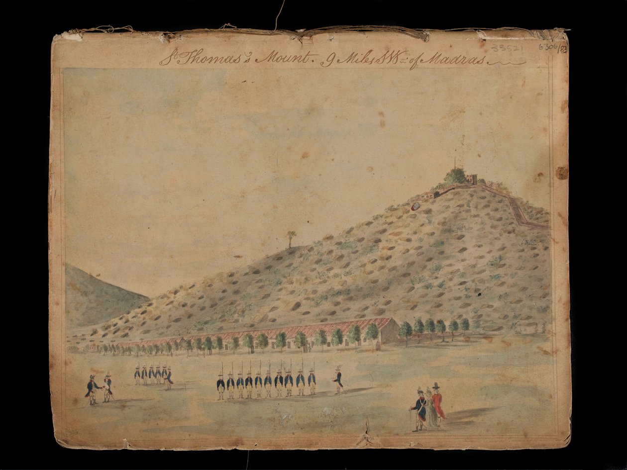 St. Thomas Mount, 9 Meilen südwestlich von Madras von Unknown artist