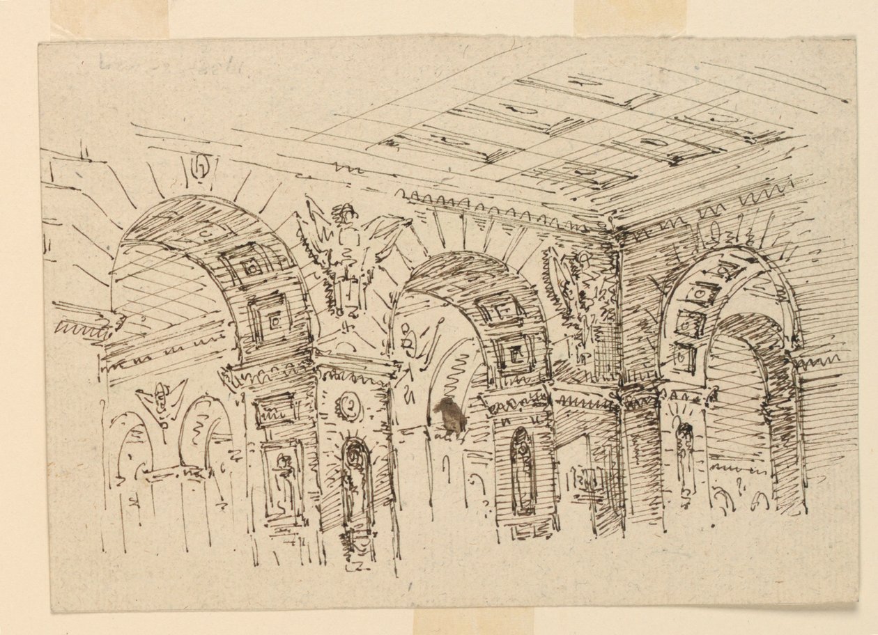 Bühnenbild, Palastinterieur von Unknown artist
