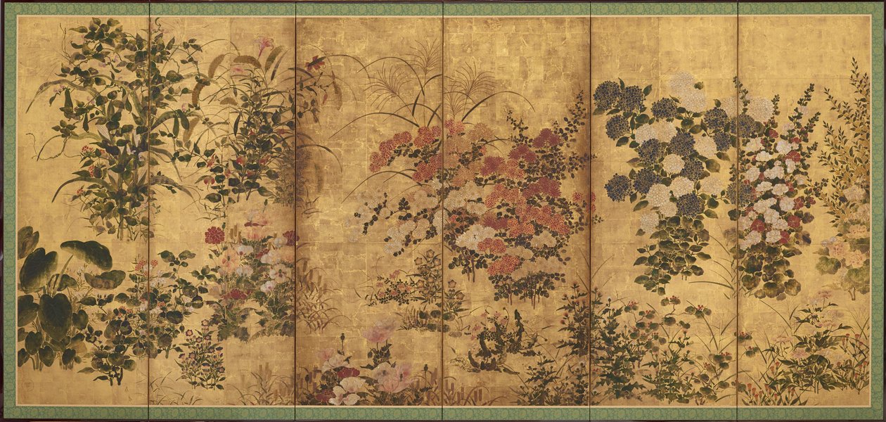 Sommer- und Herbstblumen von Unknown artist