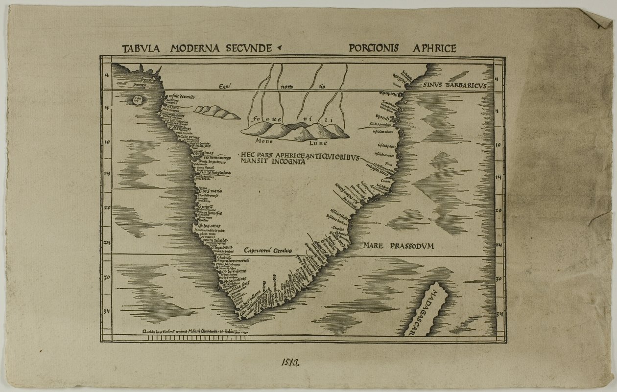 Moderne Karte des zweiten Teils von Afrika von Unknown artist