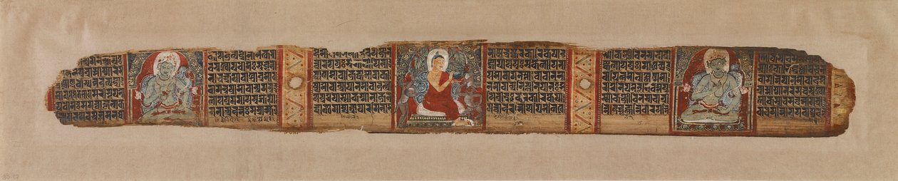 Der Buddha verteilt Honig, aus einem Prajnaparamita-Manuskript von Unknown artist
