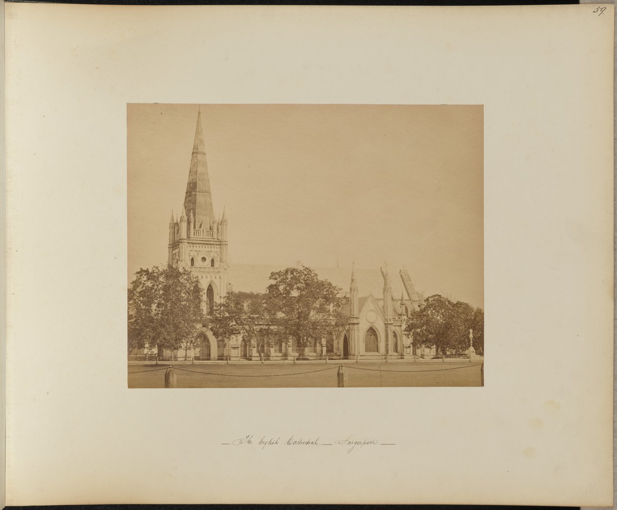 Die englische Kathedrale. Singapur von Unknown artist