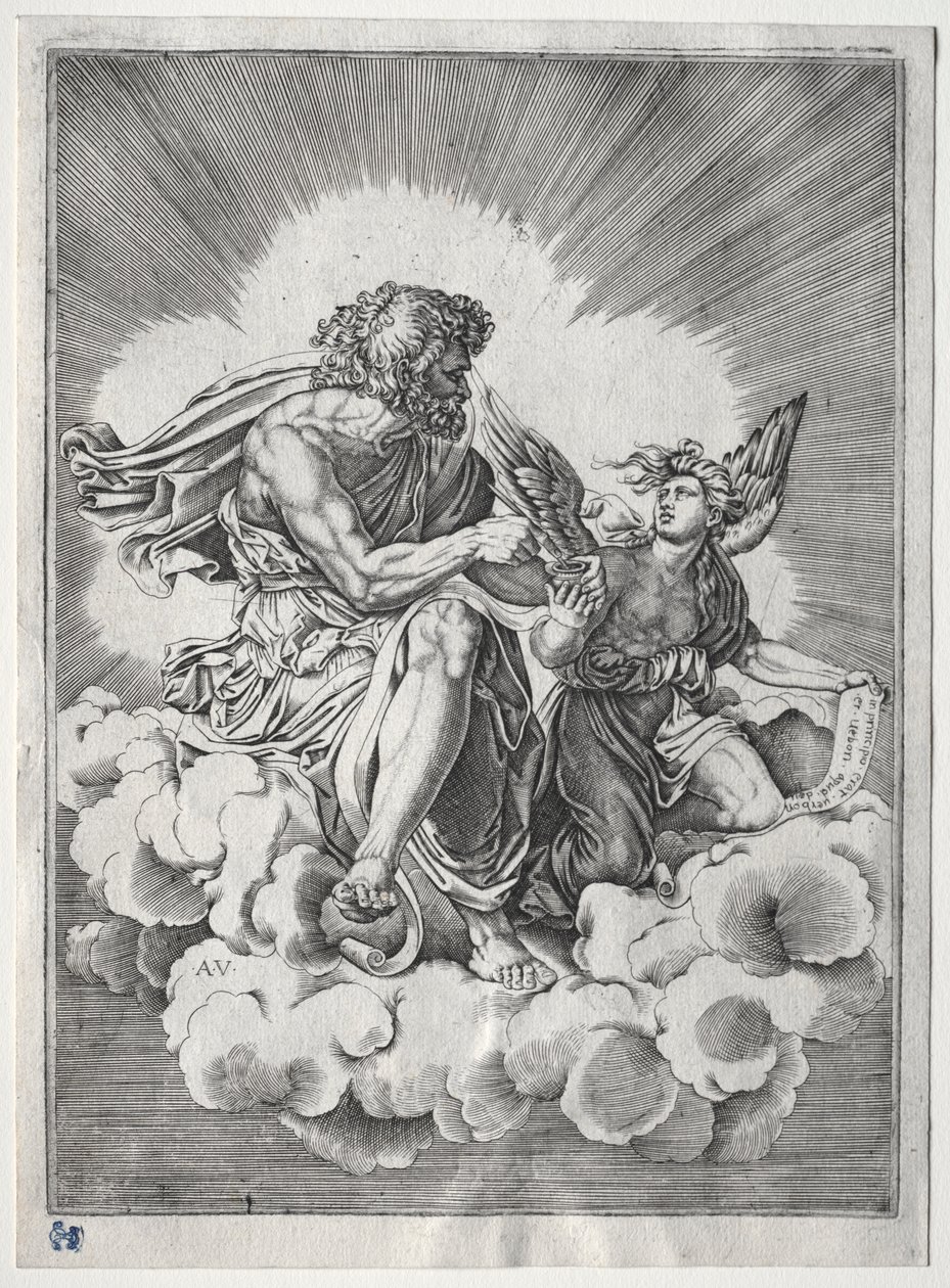 Die vier Evangelisten: St. Matthäus von Unknown artist
