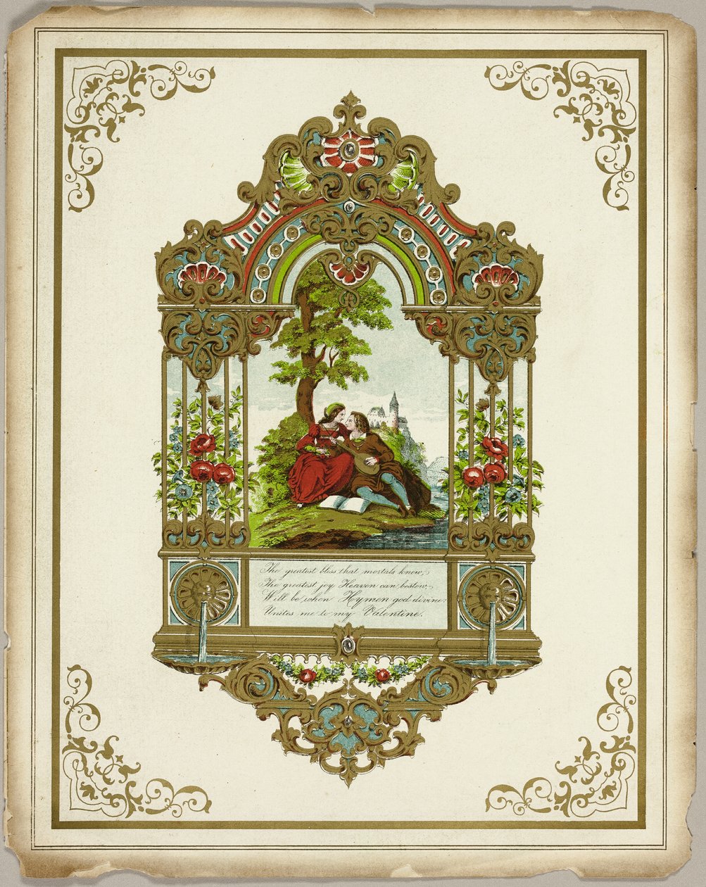 Das größte Glück, das Sterbliche kennen (Valentinstag) von Unknown artist