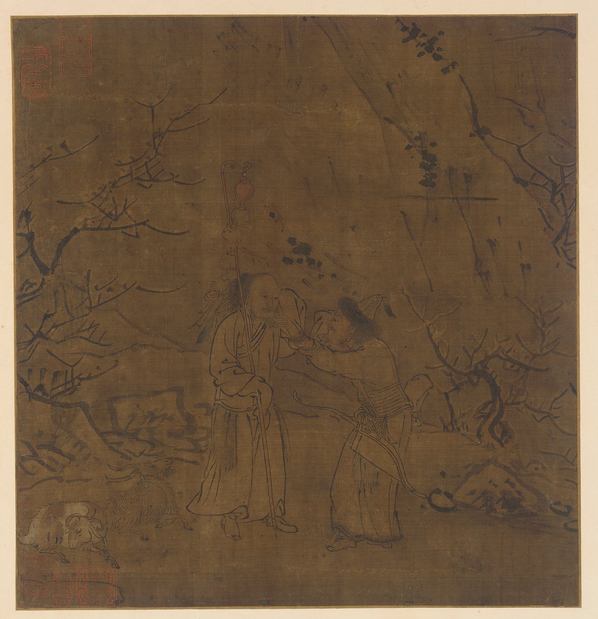Der tränenreiche Abschied von Su Wu und Li Ling von Unknown artist