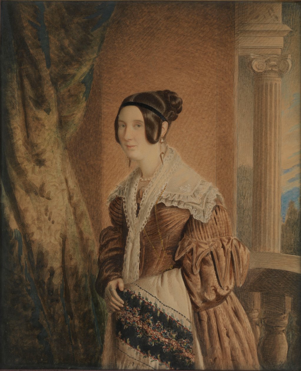 Die Frau von Kapitän William Hewett, c.1840 von Unknown artist