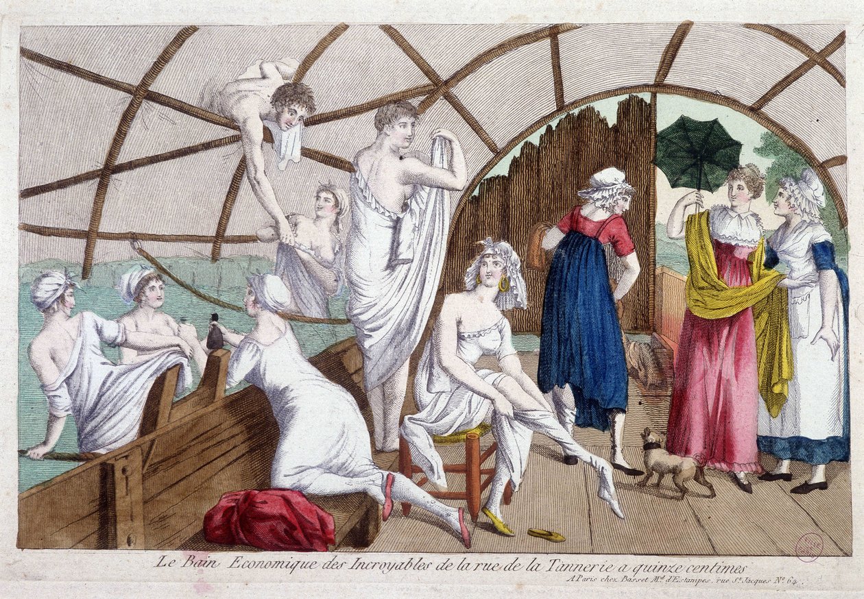 Das wirtschaftliche Bad des Unglaublichen (15 Cent), rue de la tannerie, frühes 19. Jahrhundert, Carnavalet von Unknown artist