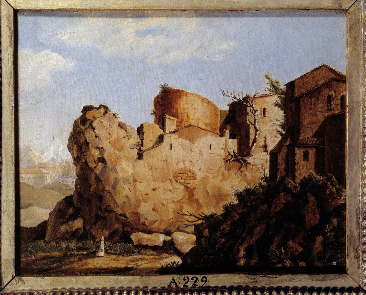 Das Zuhause von Napoleon Bonaparte und die Zitadelle in Korsika, skurrile Komposition von Unknown artist