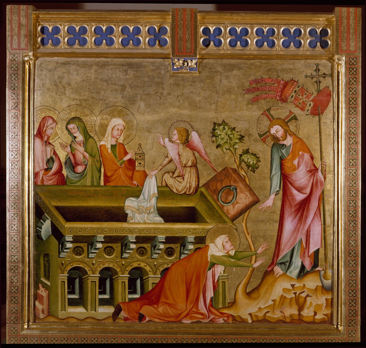 Die drei Frauen im Grab und Noli me tangere (ca. 1330) von Unknown artist