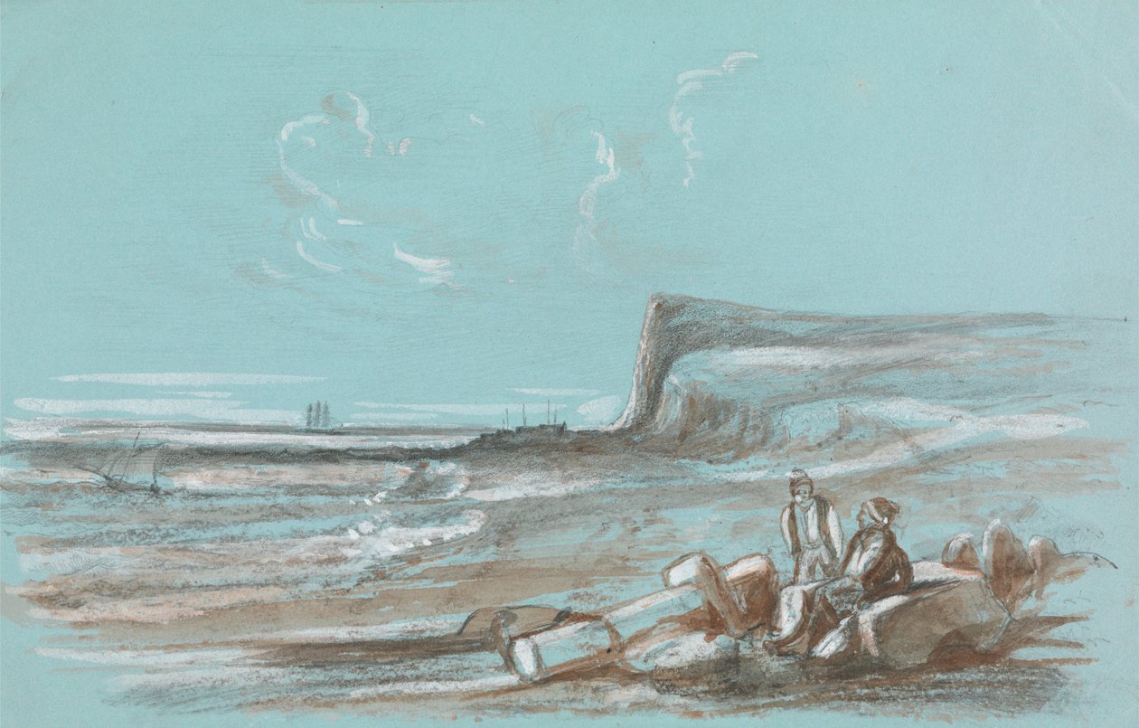 Zwei Fischer am Strand von Unknown artist