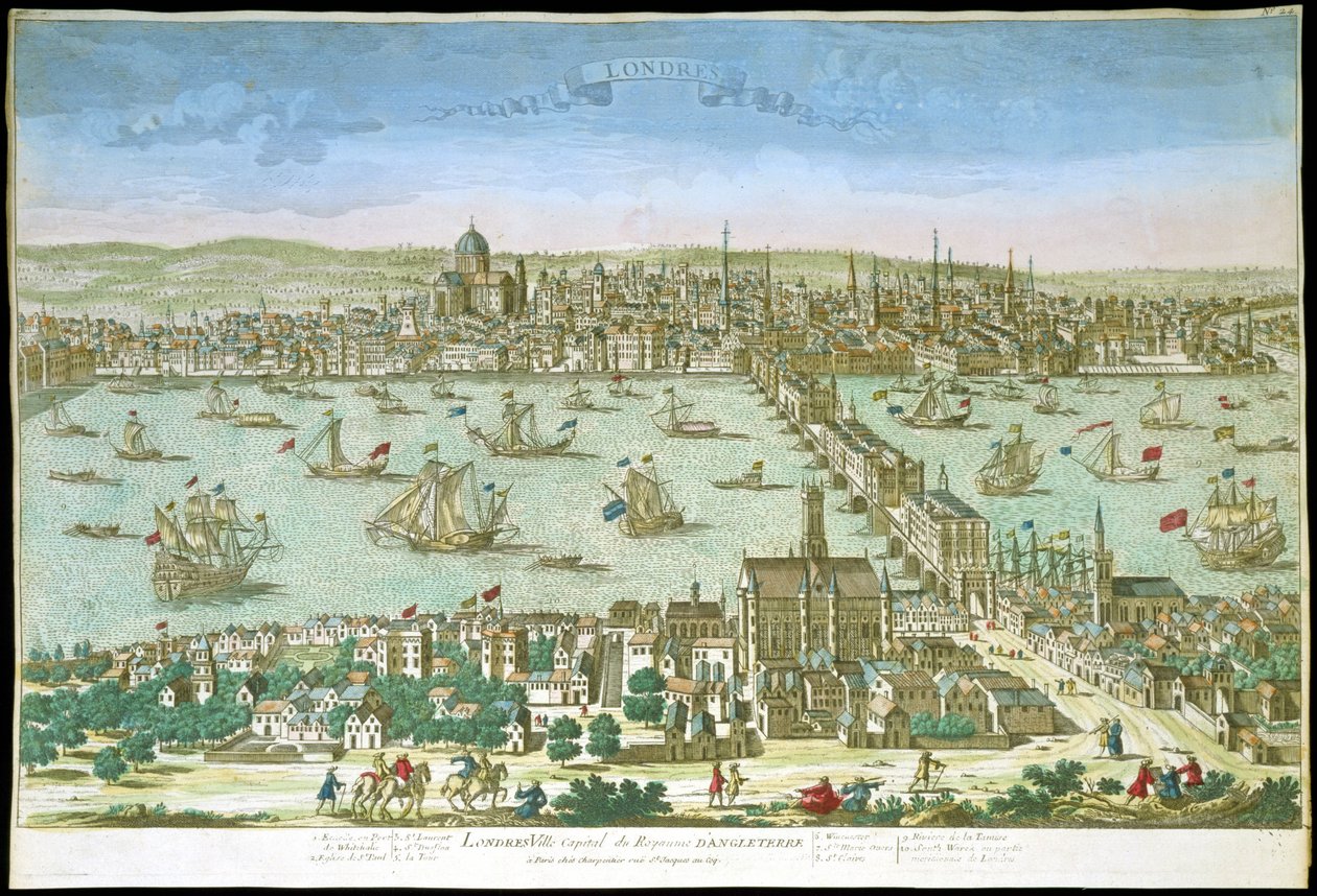 Ansicht von London zu Beginn des 18. Jahrhunderts von Unknown artist