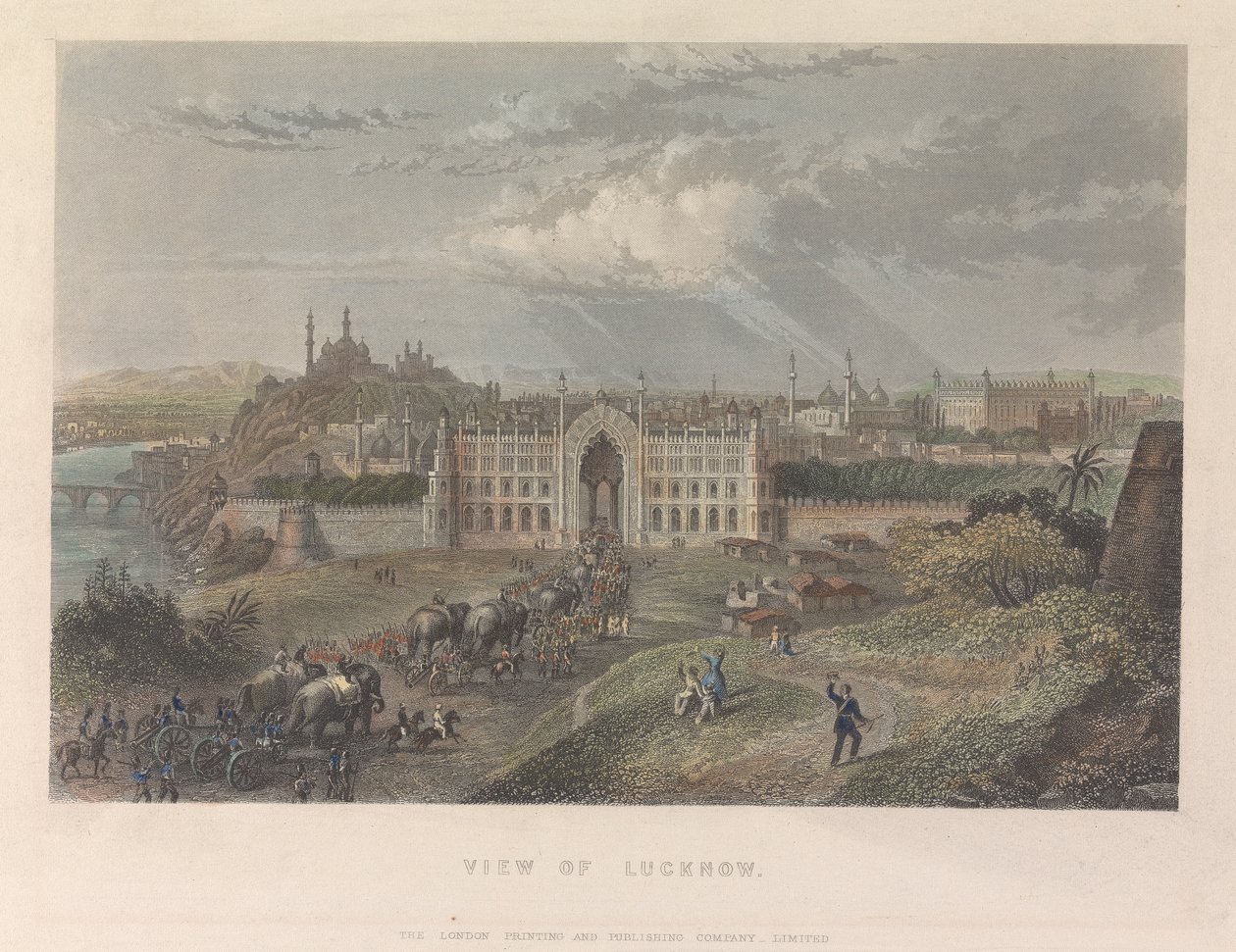 Blick auf Lucknow von Unknown artist