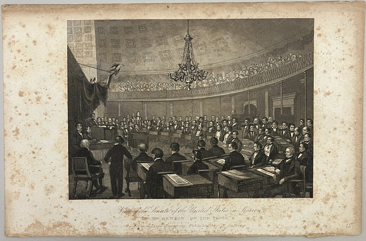 Ansicht des Senats der Vereinigten Staaten in Sitzung von Unknown artist