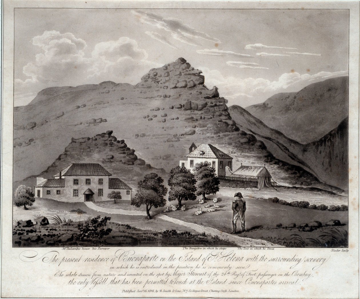Ansicht der Insel Sainte Helene von Unknown artist