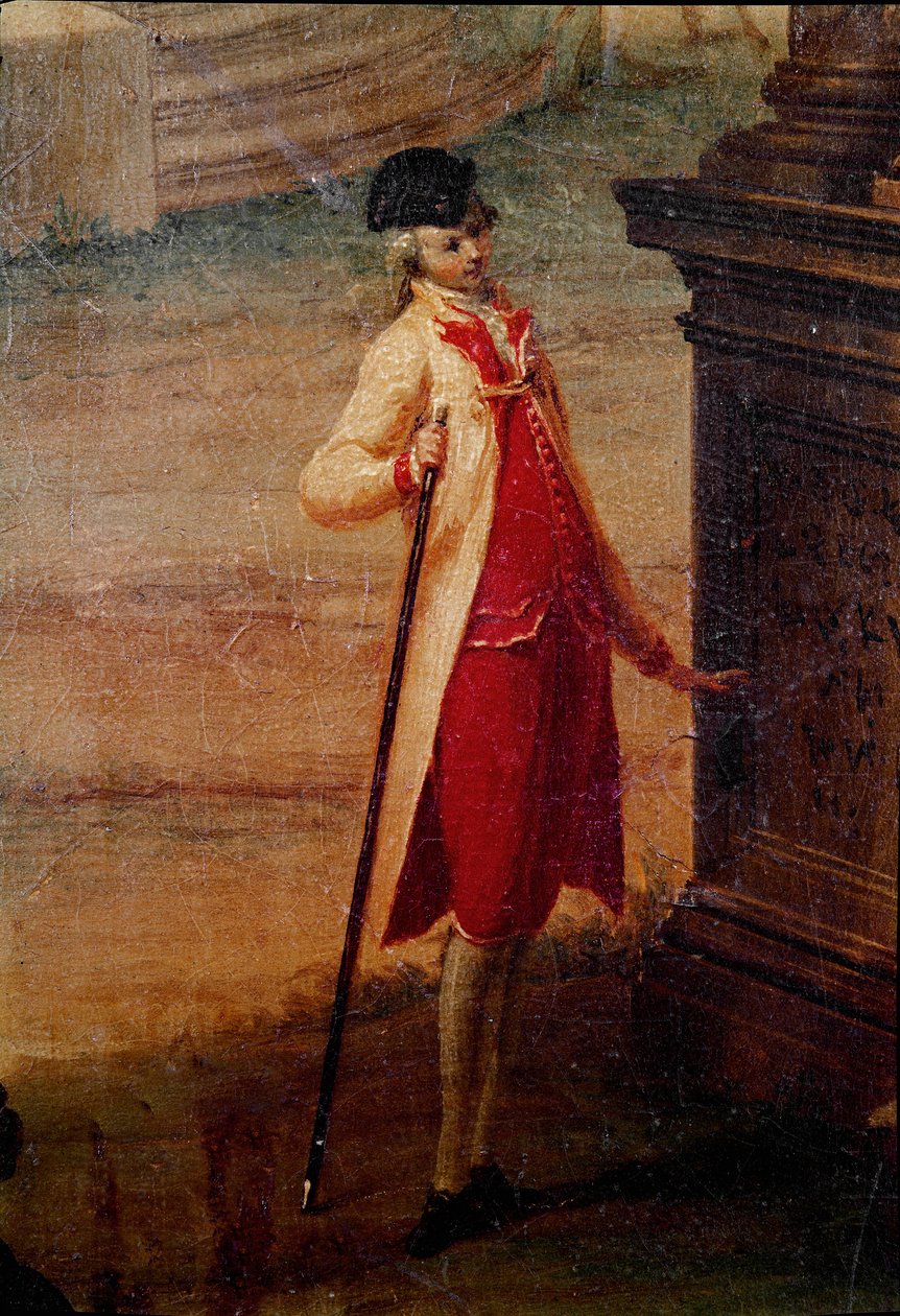 Junger Mann der venezianischen Aristokratie (Detail). Anonymes Gemälde. 18. Jahrhundert Galleria dell