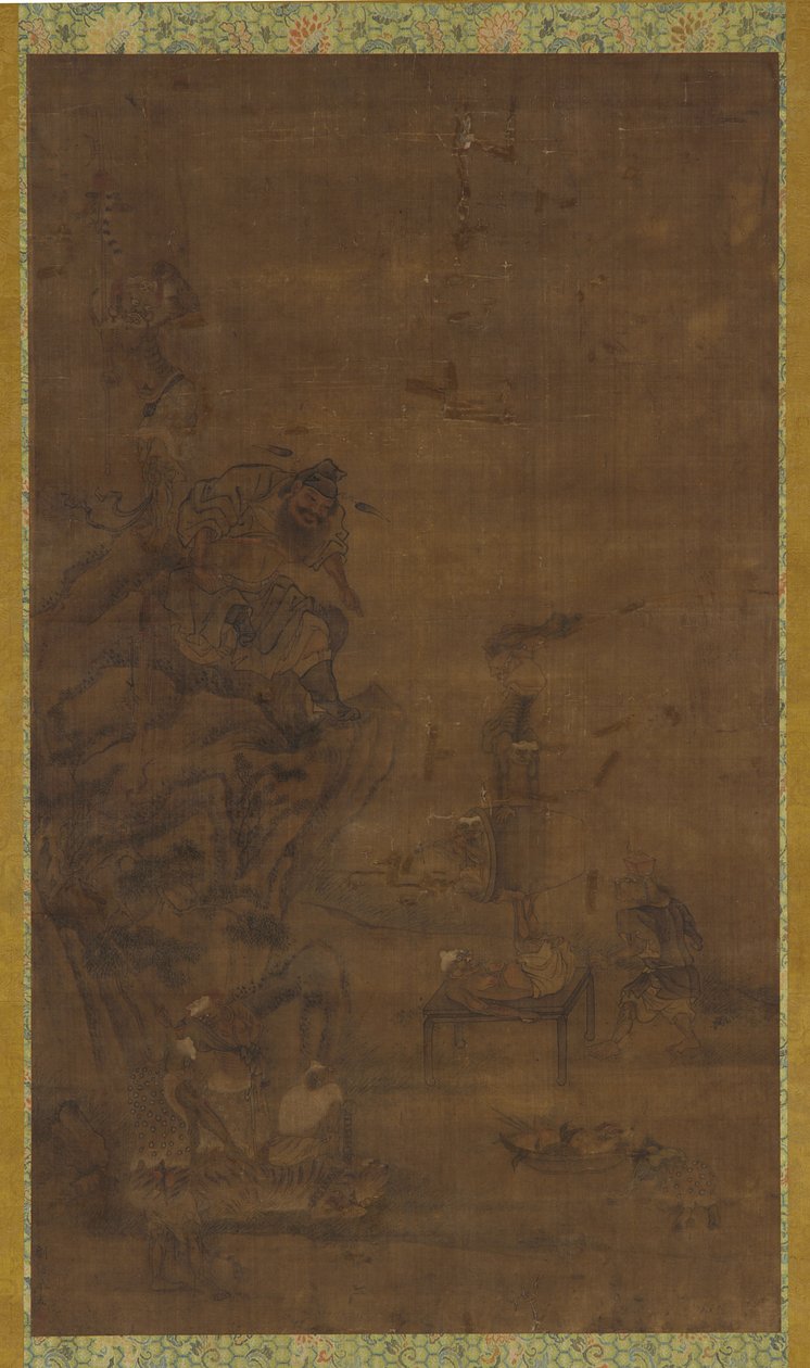 Zhong Kui zähmt die fünf Pestilenzen von Unknown artist