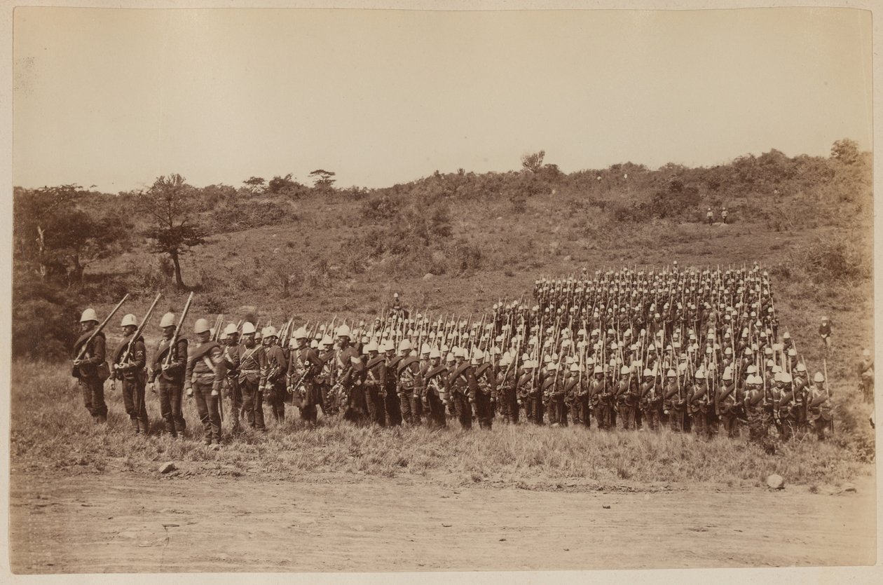 91. Highlanders kehren 1879 aus Zululand zurück von Unknown photographer