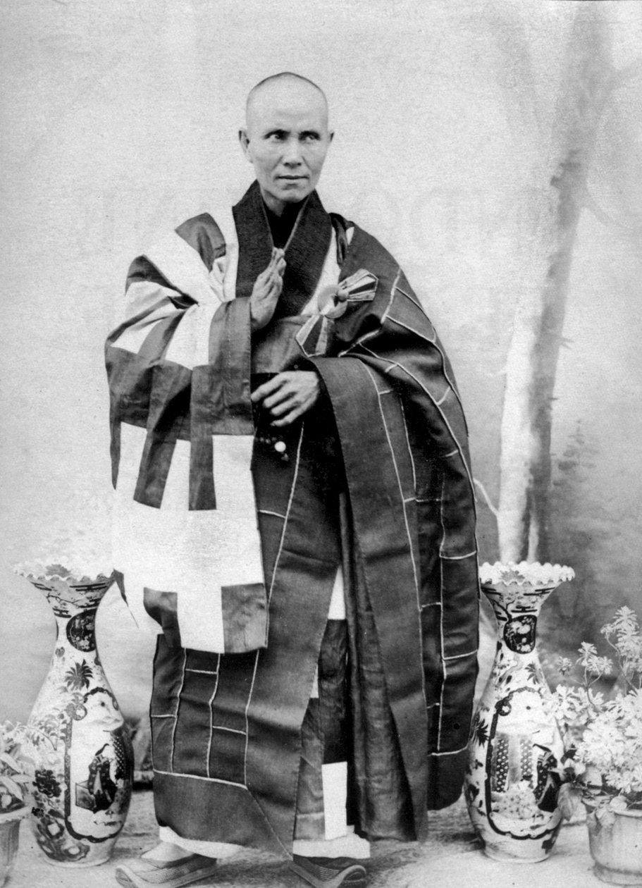 Annamitischer Bonze in Cochinchina, Indochina, um 1900 (s/w Foto) von Unknown photographer