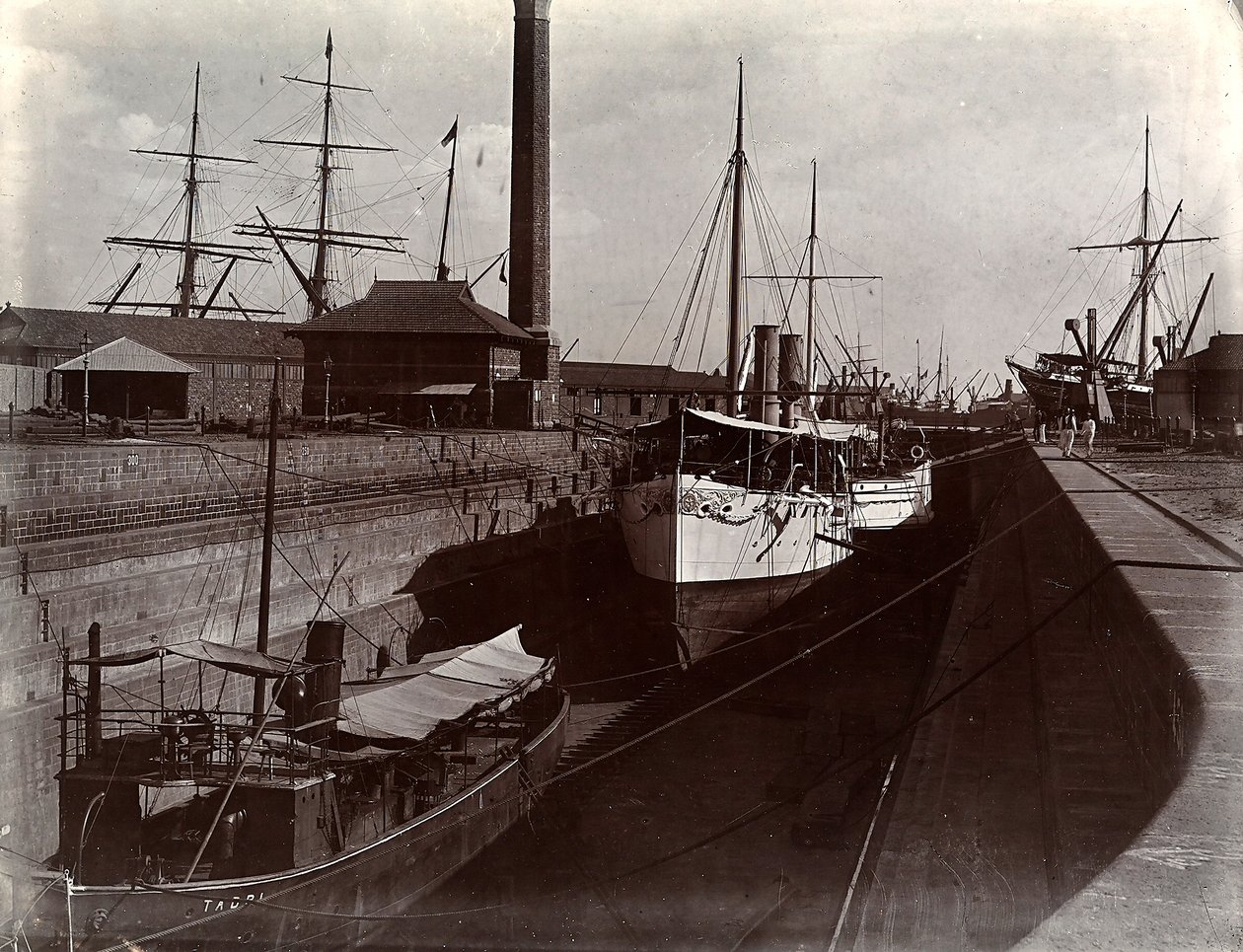 Bombays Werft, Indien von Unknown photographer