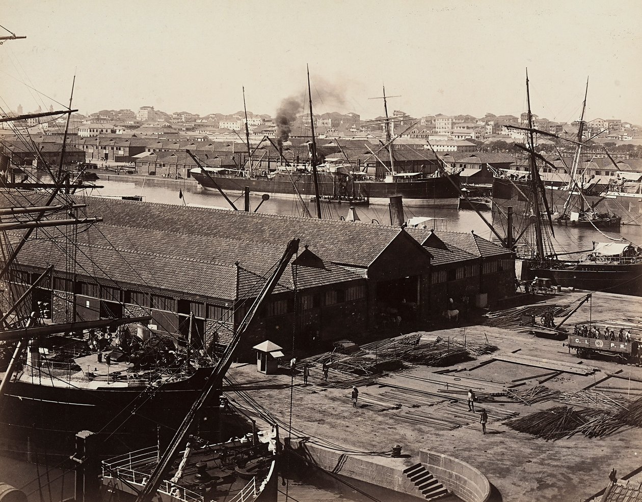 Bombays Hafen, Indien von Unknown photographer