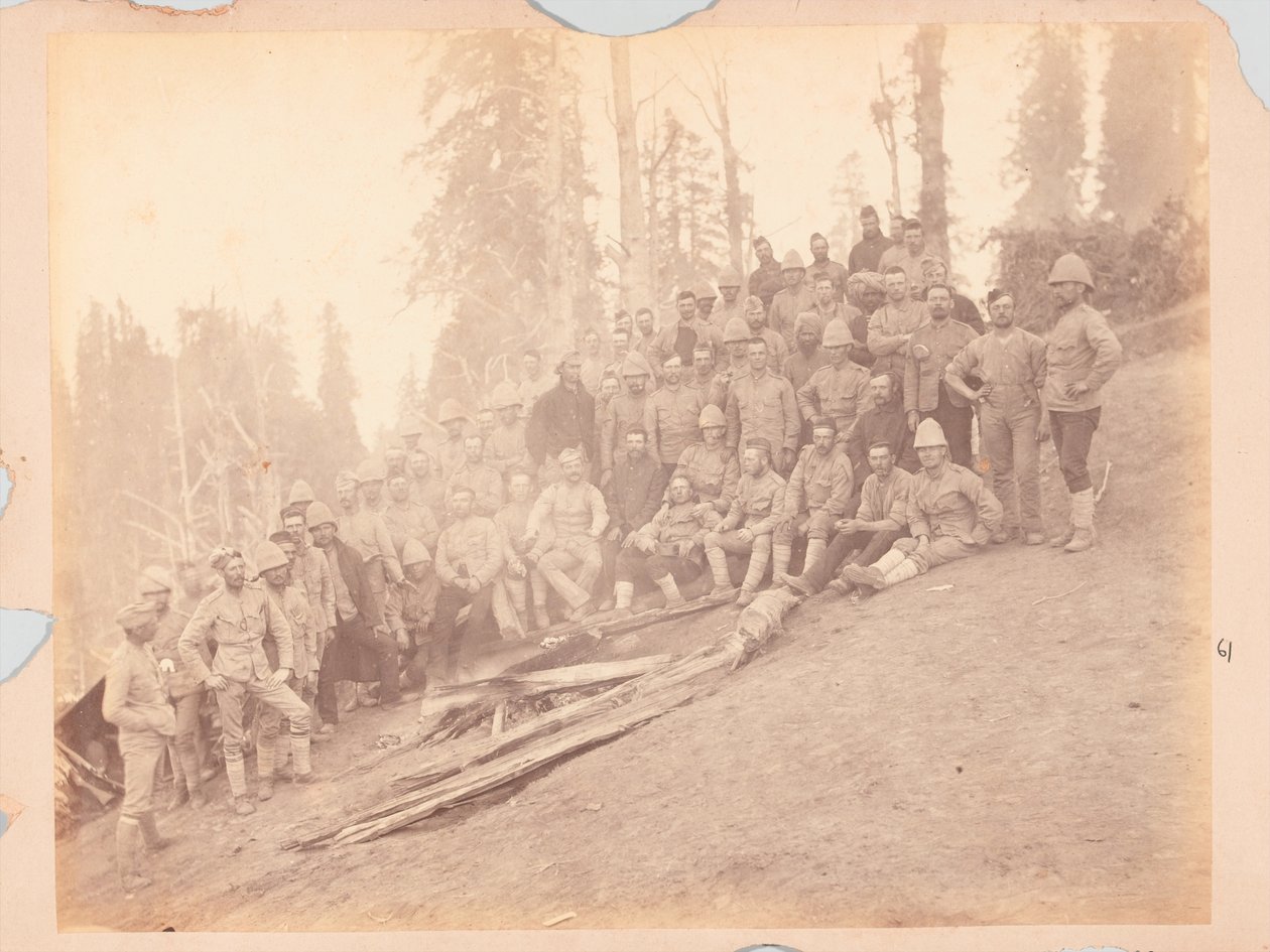 Britische Offiziere, Black Mountain Expedition von Unknown photographer