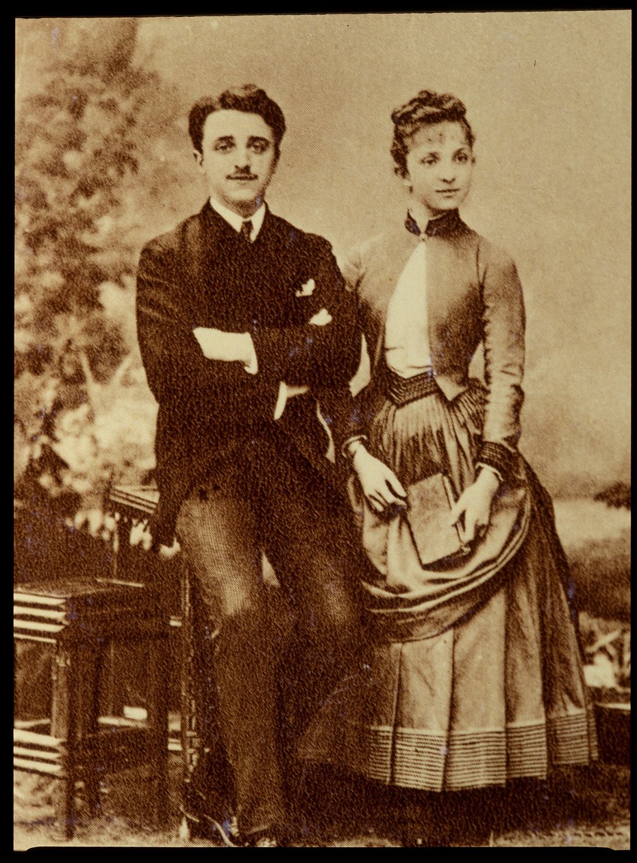 Georges und Jeanne Hugo (Enkelkinder von Victor Hugo) von Unknown photographer