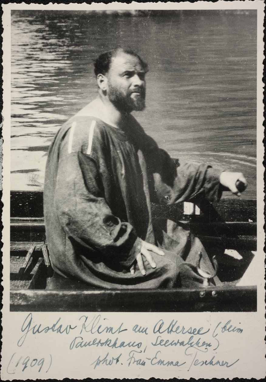Gustav Klimt im Ruderboot von Unknown photographer