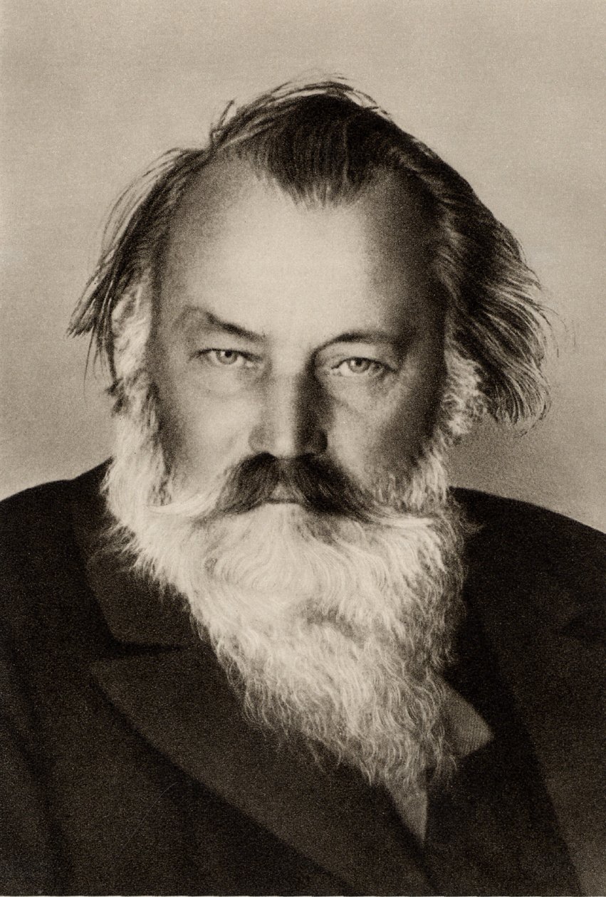 Johannes Brahms (1833-1897) deutscher Komponist von Unknown photographer