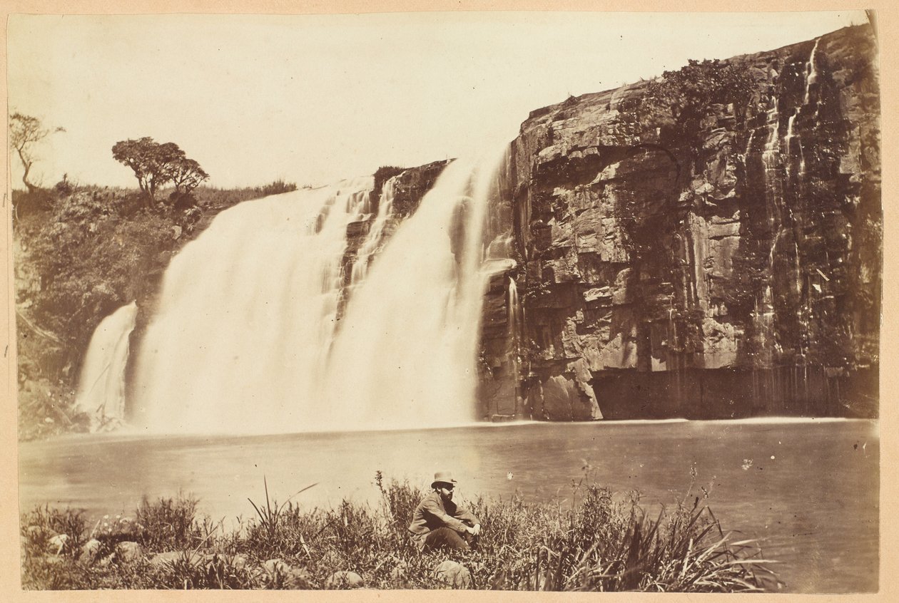 Unterer Umgeni-Wasserfall, Natal-Provinz, Südafrika, um 1882 von Unknown