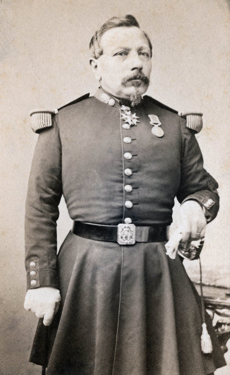 Porträt von General Plombin, Fotografie aus dem 19. Jahrhundert von Unknown photographer
