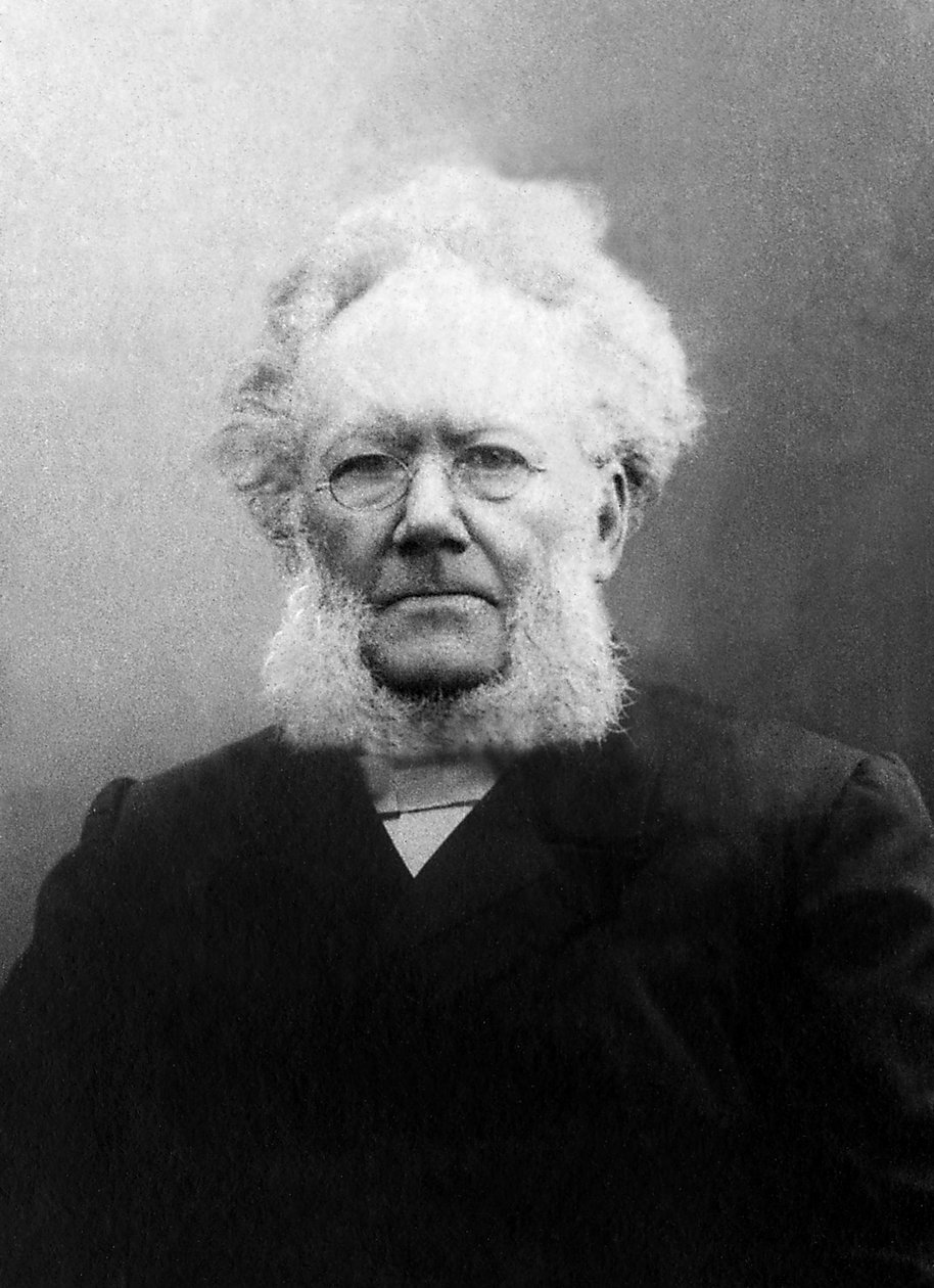 Porträt von Henrik (Henri) Johan Ibsen (1828-1906), norwegischer Dramatiker von Unknown photographer
