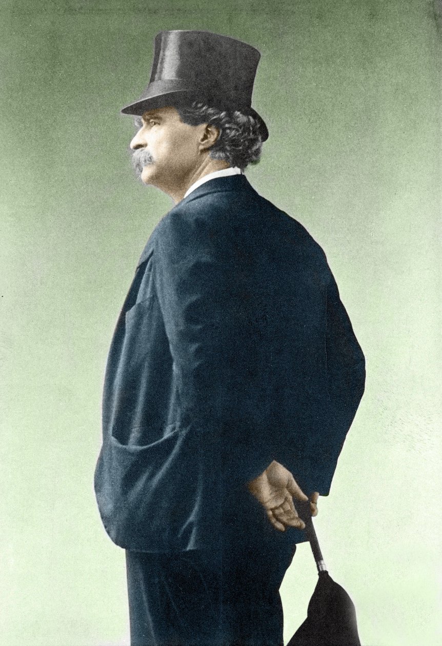 Porträt von Mark Twain (1835-1910) von Unknown photographer