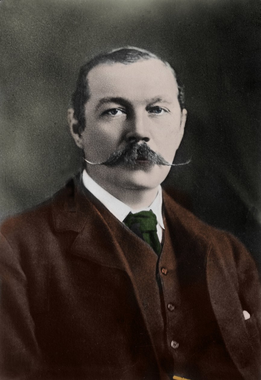 Porträt von Sir Arthur Conan Doyle (1859-1930), englischer Schriftsteller, Schöpfer der Figur „Sherlock Holmes“. von Unknown photographer