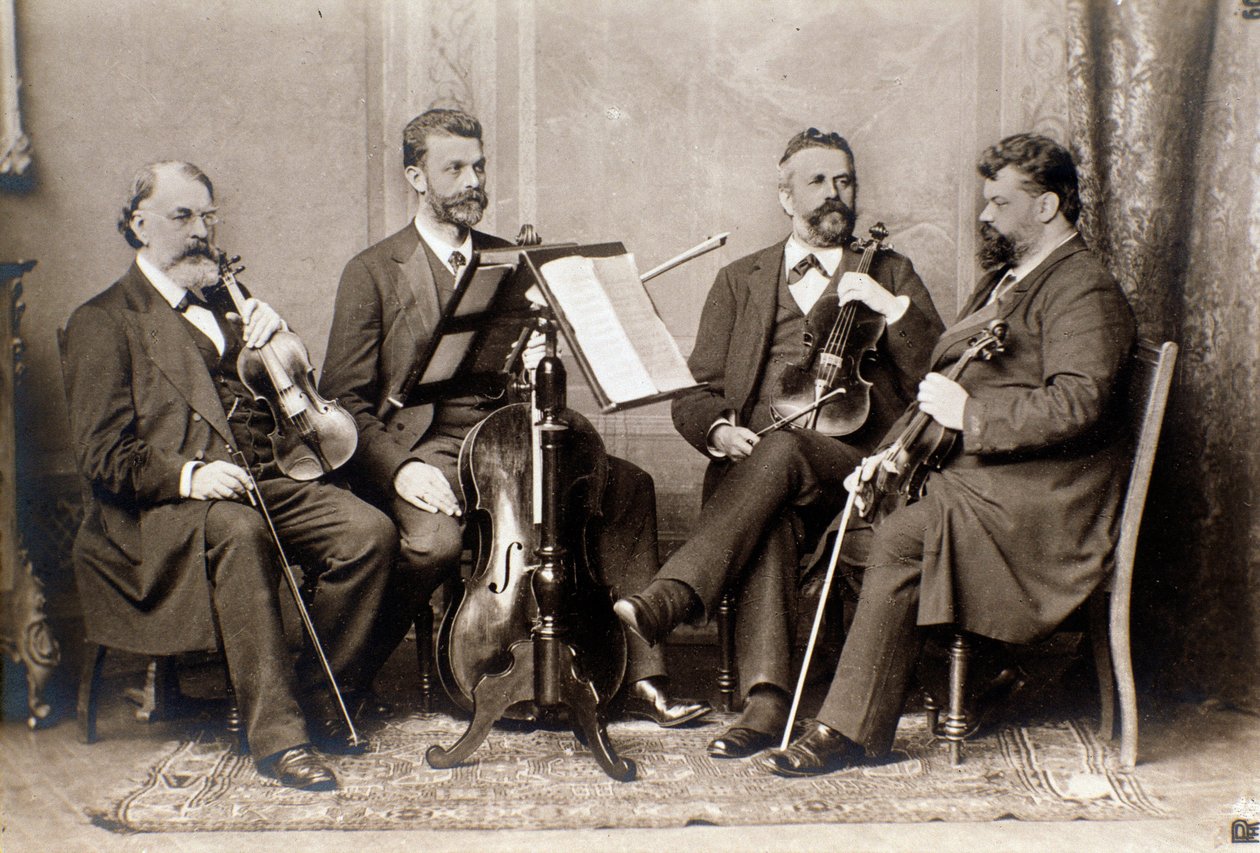 Porträt der Mitglieder des Joachim-Quartetts, ca. 1900 von Unknown photographer