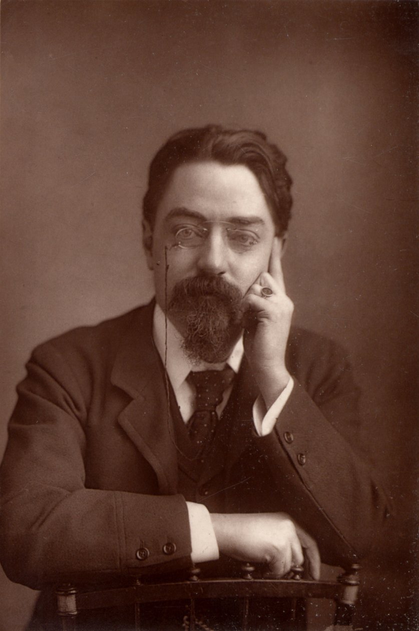 Sidney Webb, Baron Passfield (1859-1947) englischer Volkswirtschaftler und Sozialreformer, ca. 1890 von Unknown photographer