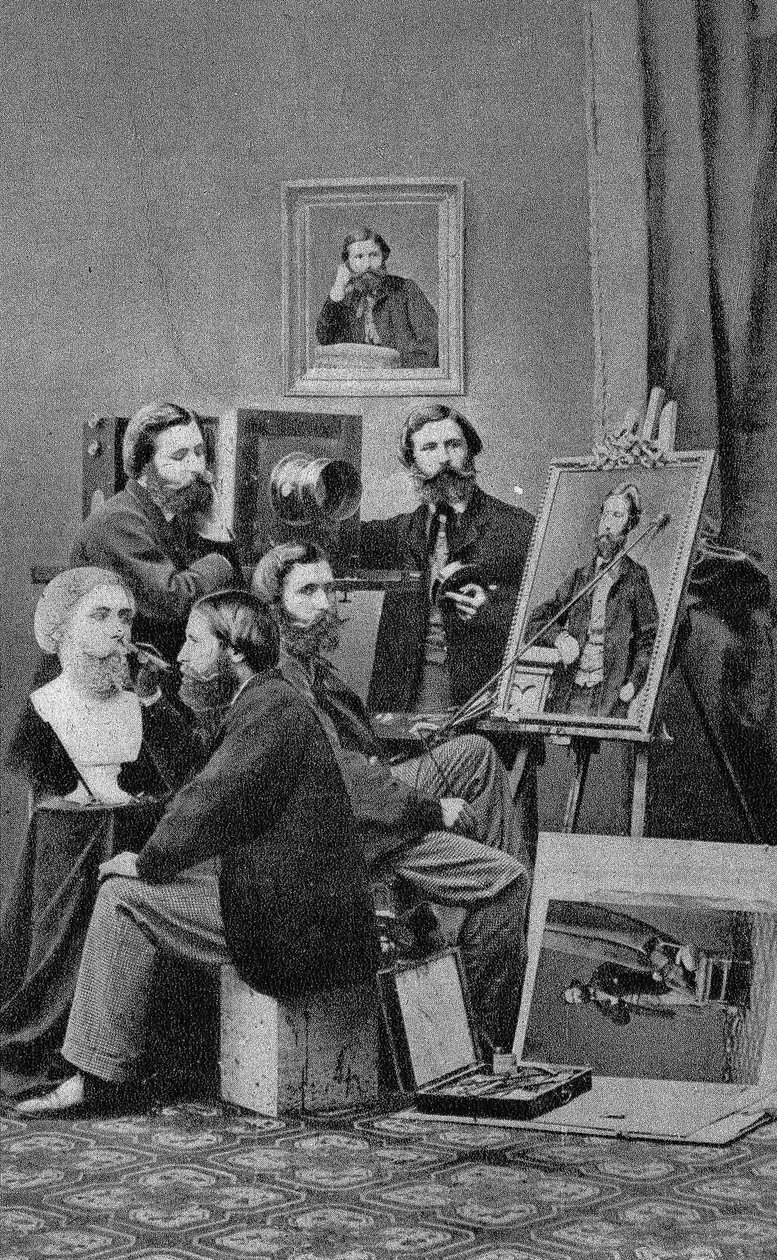 Der Künstler Bildhauer, Maler und Fotograf. Fotografie, Ende des 19. Jahrhunderts, Paris. Sammlung Selva. von Unknown photographer