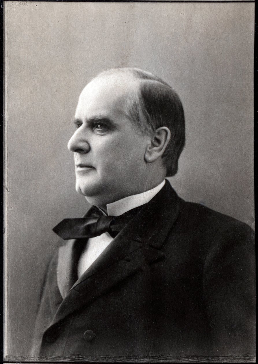 WILLIAM McKinley (1843-1901), 25. Präsident der Vereinigten Staaten - Porträt von William Mac Kinley (Mac-Kinley oder McKinley) von Unknown photographer