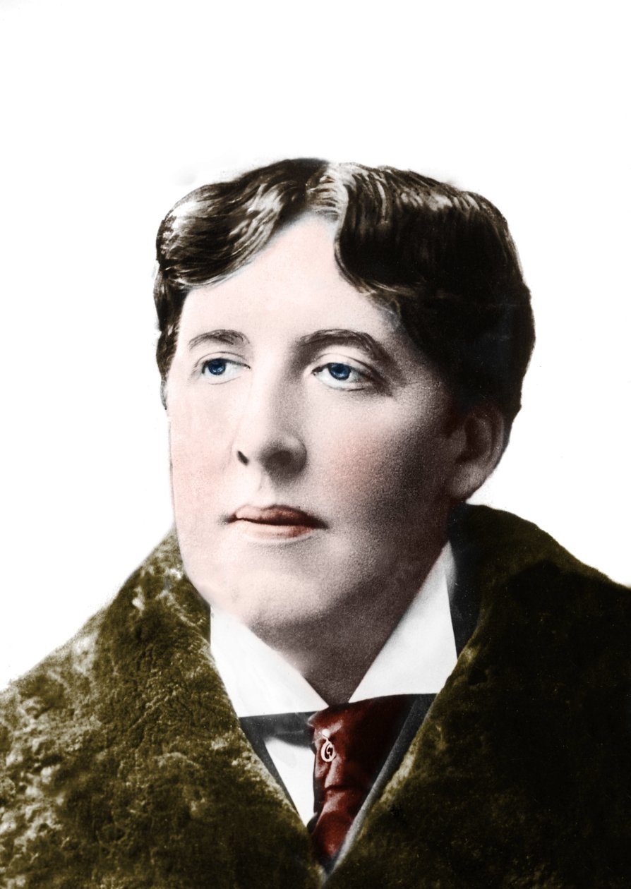 Porträt des Schriftstellers Oscar Wilde um 1900. Fotografie aus dem 19. Jahrhundert von Unknown photographer