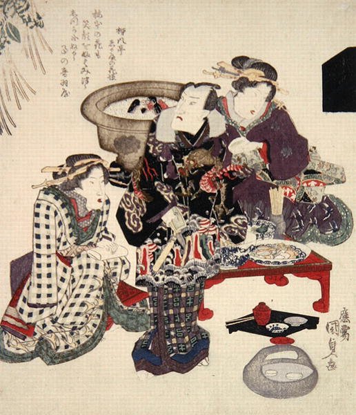 Otawaya (Onoe Kikugoro) in Umemoto, ca. 1825 von Utagawa Kunisada