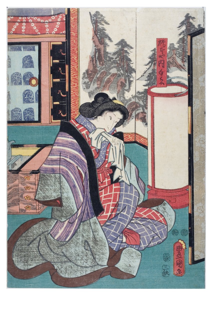 Shiraito vom Hashimotoya von Utagawa (1786-1865) Kunisada